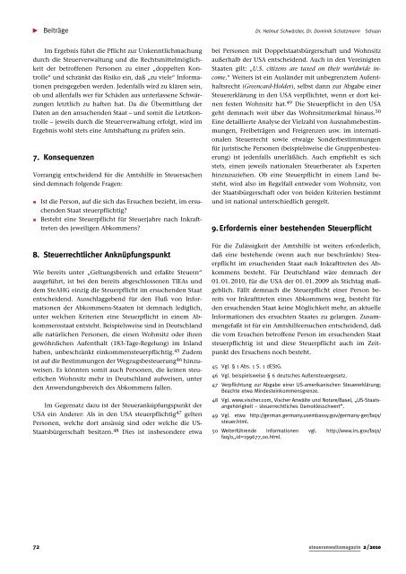 steueranwaltsmagazin 2 /2010 - Wagner-Joos Rechtsanwälte