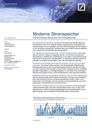 Moderne Stromspeicher: Unverzichtbare Bausteine der Energiewende