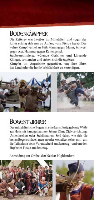 Flyer zum Ritterturnier - Armati Equites