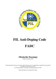 FADC FIL Anti Doping Code deutsch - International Luge Federation