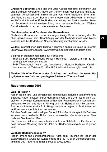 Buchsi-Info - Gemeinde Münchenbuchsee