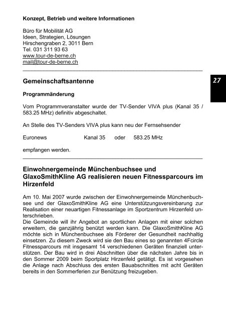 Buchsi-Info - Gemeinde Münchenbuchsee