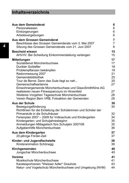 Buchsi-Info - Gemeinde Münchenbuchsee