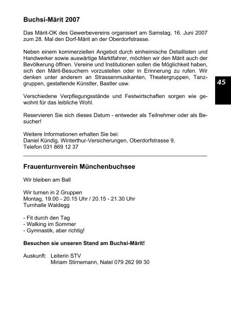 Buchsi-Info - Gemeinde Münchenbuchsee