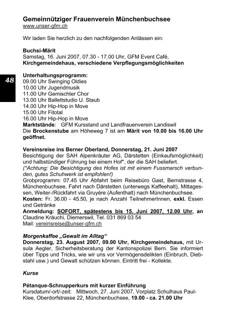 Buchsi-Info - Gemeinde Münchenbuchsee