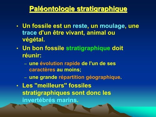 TP6 Temps géologiques