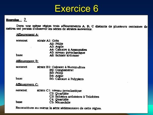 TP6 Temps géologiques