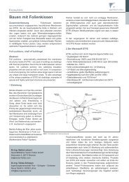 Bauen mit Folienkissen - Vector Foiltec