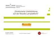 Strukturierte Urteilsbildung auf der MOODLE-Lernplattform