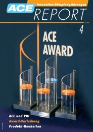 ACE und VDI Award-Verleihung Produkt-Neuheiten