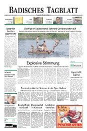 Explosive Stimmung - Badisches Tagblatt