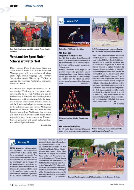 Ausgabe 6/2013 - Sport Union Schweiz