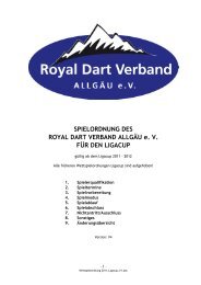 Wettspielordnung 2011_Ligacup_V1 - RDVA Royal Dart Verband ...