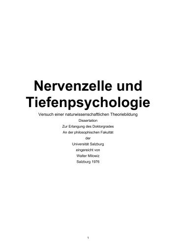 Nervenzelle und Tiefenpsychologie