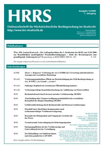 PDF-Ausgabe - hrr-strafrecht.de