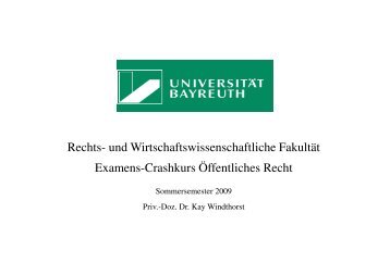 6. Verwaltungsprozessrecht Folien - Lehrstuhl für Öffentliches Recht II