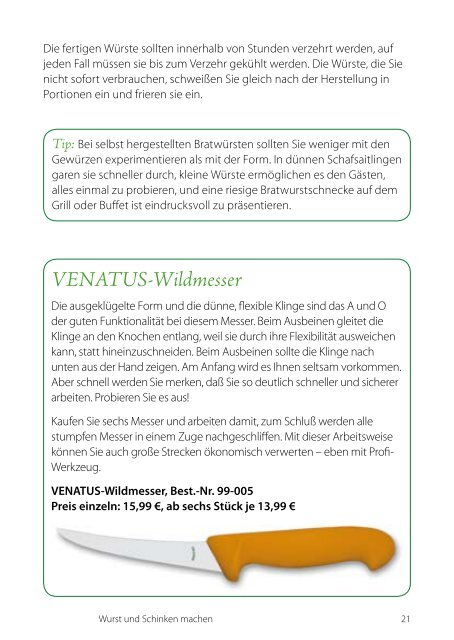 Ratgeber Wurst und Schinken machen - Venatus