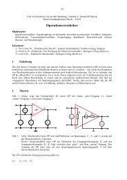 Operationsverstärker - Physik-Praktika - Carl von Ossietzky ...