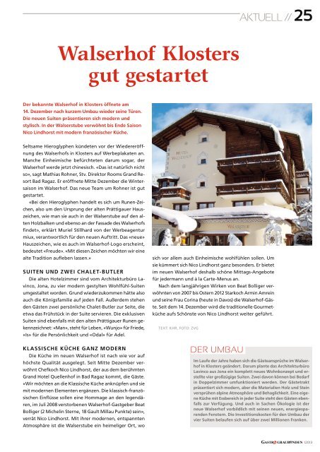 Gastro 1 2013 - GastroGraubünden
