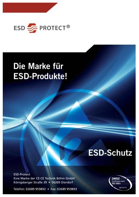 ESD-Schutz Die Marke für ESD-Produkte!