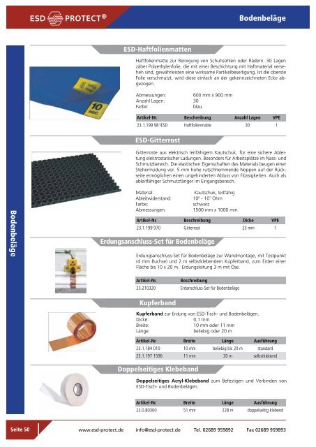 ESD-Schutz Die Marke für ESD-Produkte!