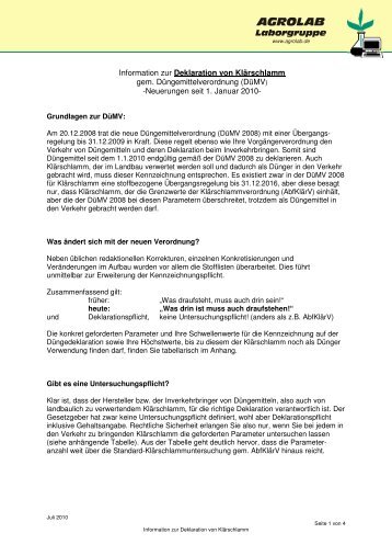 Düngemittelverordnung - AGROLAB