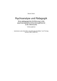 Psychoanalyse und Pädagogik