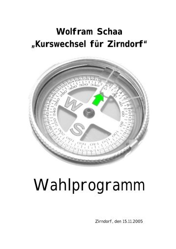 Kurswechsel für Zirndorf - Wolfram Schaa