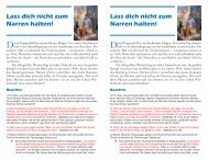 Lass dich nicht zum Narren halten! - ShareHim