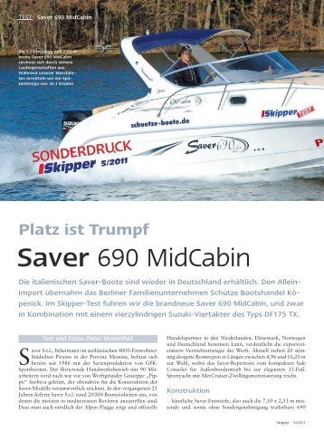 Saver 690 MidCabin - Schütze Bootshandel