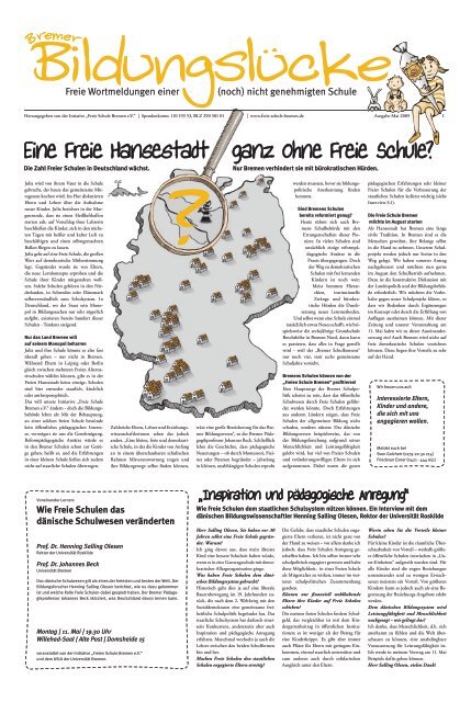 Bremer Bildungslücke - Freie Schule Bremen