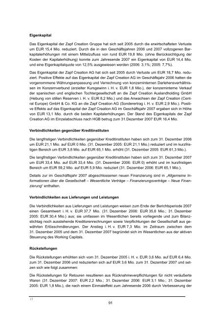 Wertpapierprospekt (PDF) der Zapf Creation AG vom 28. März 2008