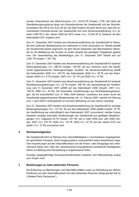 Wertpapierprospekt (PDF) der Zapf Creation AG vom 28. März 2008