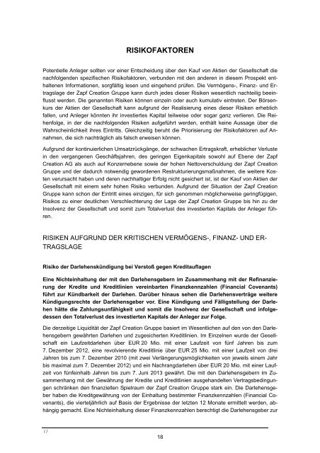 Wertpapierprospekt (PDF) der Zapf Creation AG vom 28. März 2008