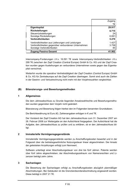 Wertpapierprospekt (PDF) der Zapf Creation AG vom 28. März 2008