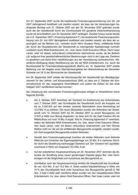 Wertpapierprospekt (PDF) der Zapf Creation AG vom 28. März 2008