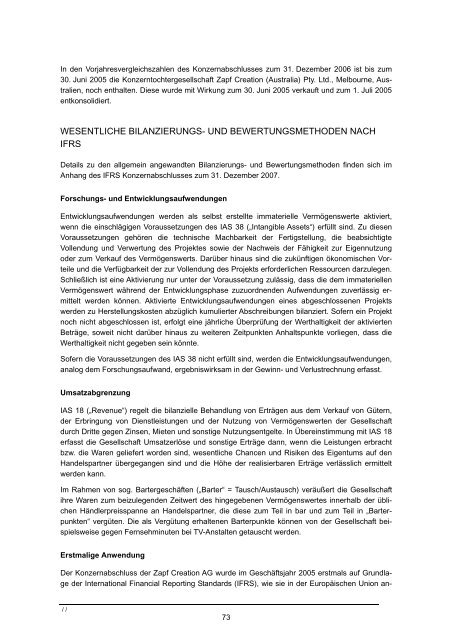 Wertpapierprospekt (PDF) der Zapf Creation AG vom 28. März 2008