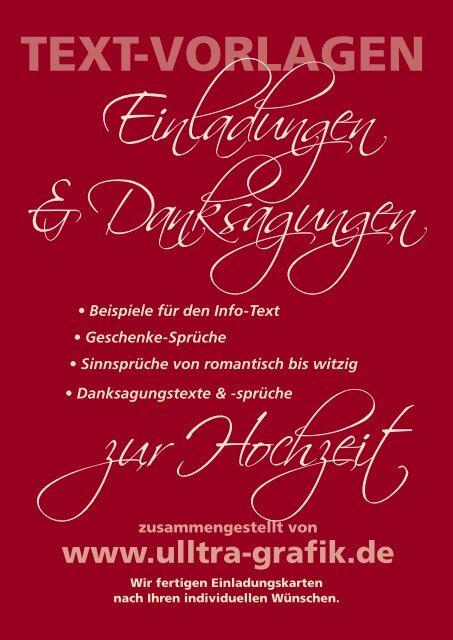 Beispieltexte Fur Die Danksagung Einladungskarten Hochzeit Ua