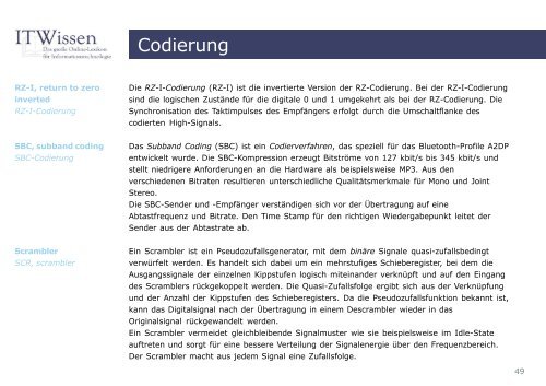 Codierung Glossar Codierung - IT Wissen.info