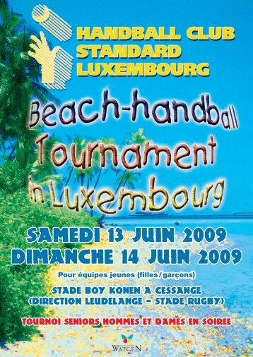 Brochure 2009 - Handball Club Standard Luxembourg