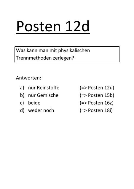 Alle Posten Teilchenmodell & Chemische Reaktion