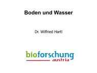 Dr. Wilfried Hartl - Unser Boden