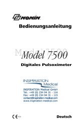 Nonin 7500 Manual - INSPIRATION Medical