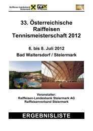 Ergebnisliste 33. Öst. RTM 2012 - Raiffeisenverband Steiermark