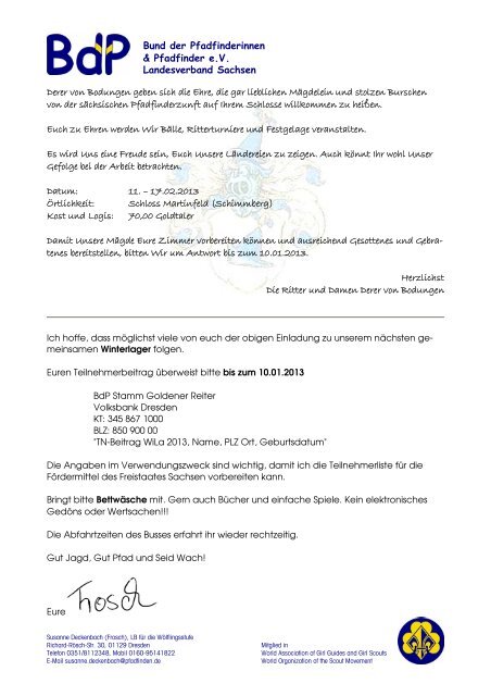 Sächsischer Landesrundbrief - BdP Landesverband Sachsen