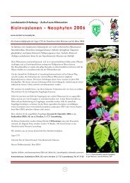 Bioinvasionen – Neophyten