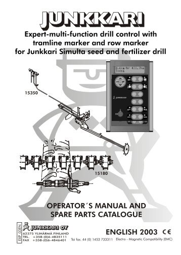 Spare Parts Catalogue 2003 - Junkkari Palvelut