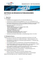 Beiträge an Brandschutzmassnahmen - SGV Solothurnische ...