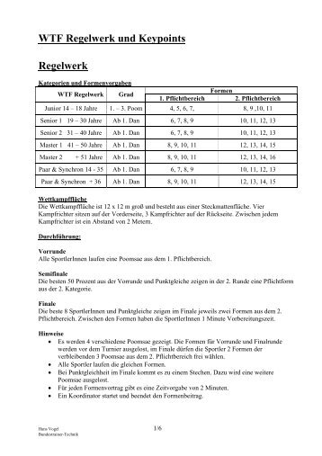 WTF - Keypoints.pdf - Tae Kwon Do - Koblenz