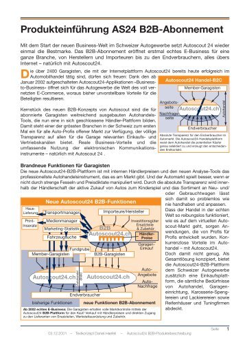 Konzept Produkteinführung AS24 B2B-Abonnement - Daniel Haefeli